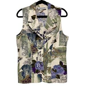 Vintage Young Edwardian Cottagecore Academia Vest Womens M Coquette Fairycore